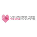 „Fundacion Ana Bella Red de Mujeres Supervivientes“-Logo mit einem stilisierten rosa Herzen aus Polygonen, in einem weißen Kreis.