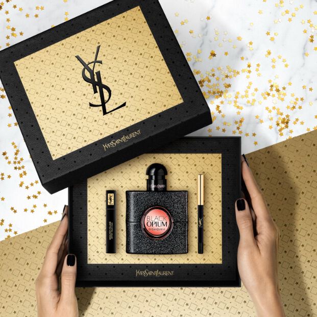 BLACK OPIUM EAU DE PARFUM 50ML + AUGEN MAKE-UP GESCHENKSET