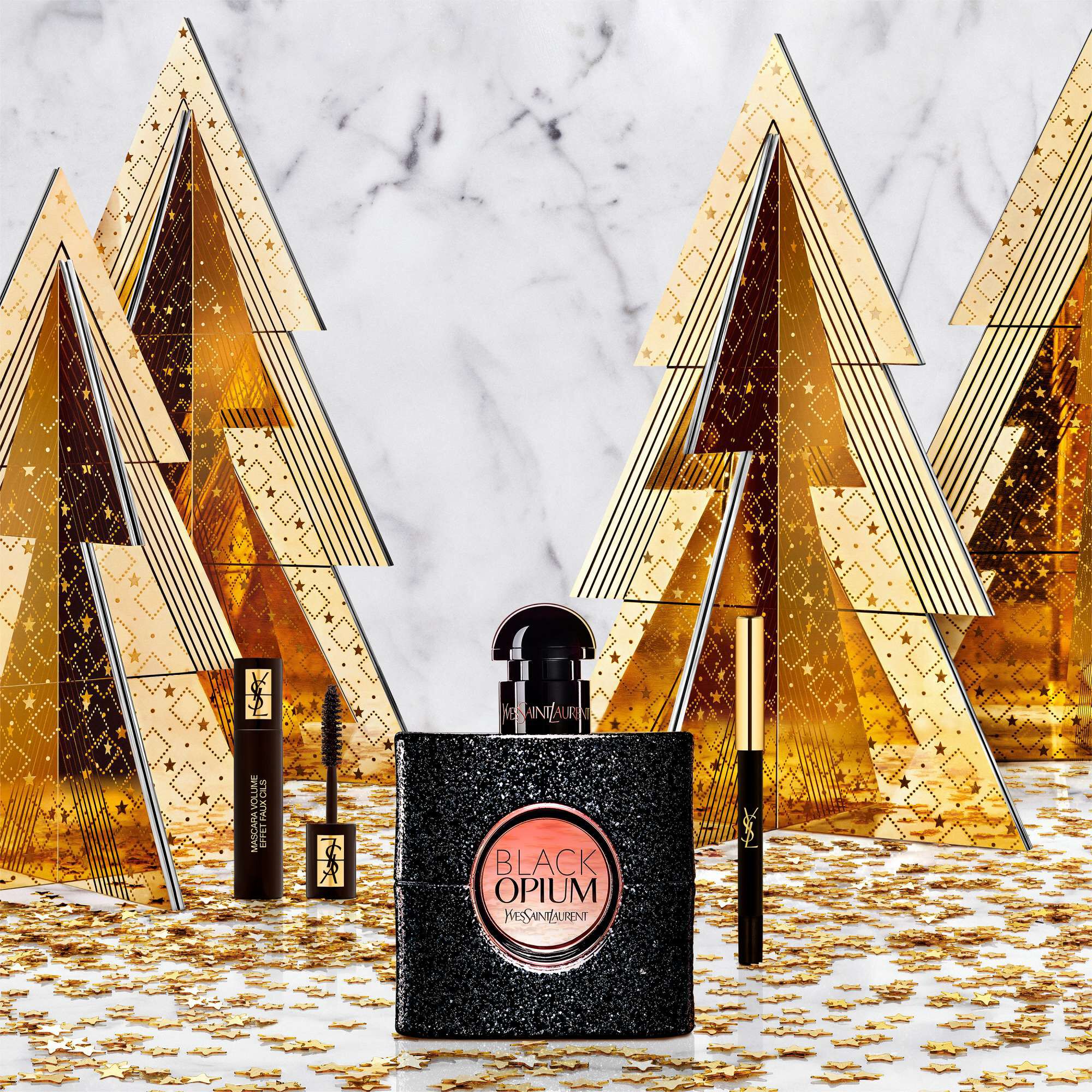 BLACK OPIUM EAU DE PARFUM 50ML + AUGEN MAKE-UP GESCHENKSET