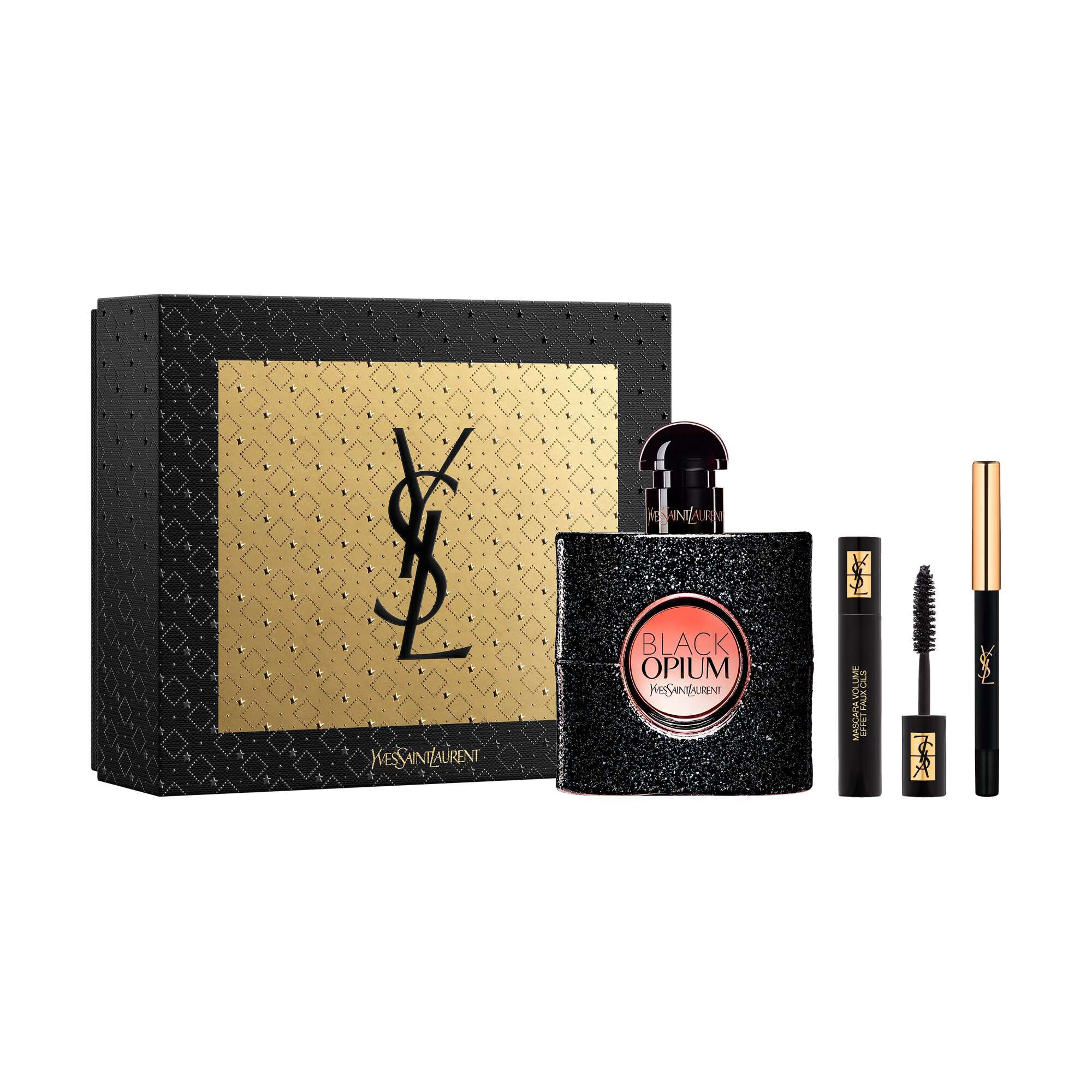 BLACK OPIUM EAU DE PARFUM 50ML + AUGEN MAKE-UP GESCHENKSET